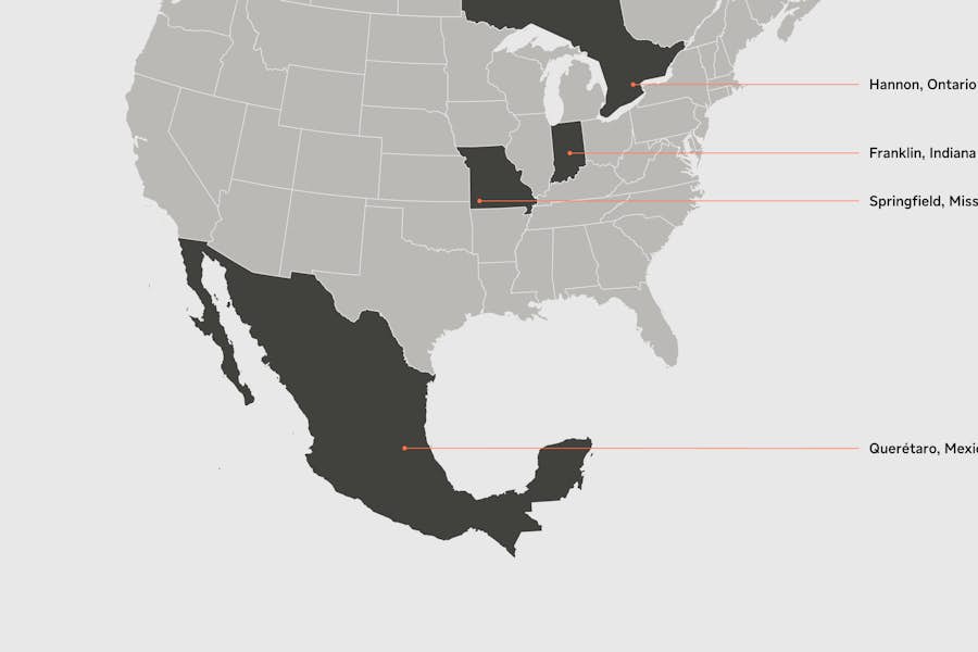 A map of the united states